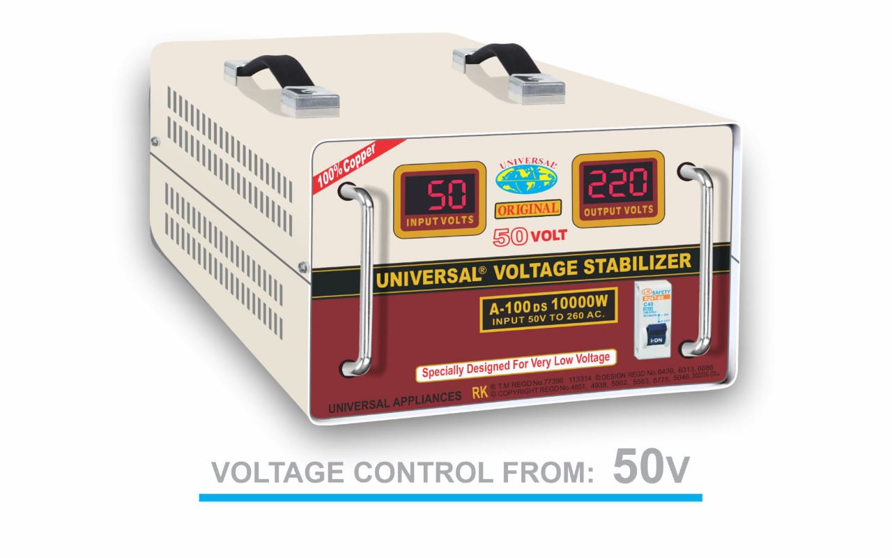 UNIVERSAL Voltage Stabilizer for Mainline/AC, A100DS 10000VA 50V260V