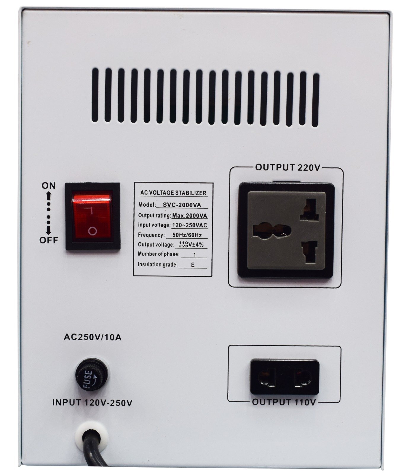 Super World Servo Stabilizer SVC-2kva 2000VA 140V-250V - Image 3