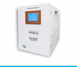 Super World Servo Stabilizer SVC-3kva     3000VA  140V-250V