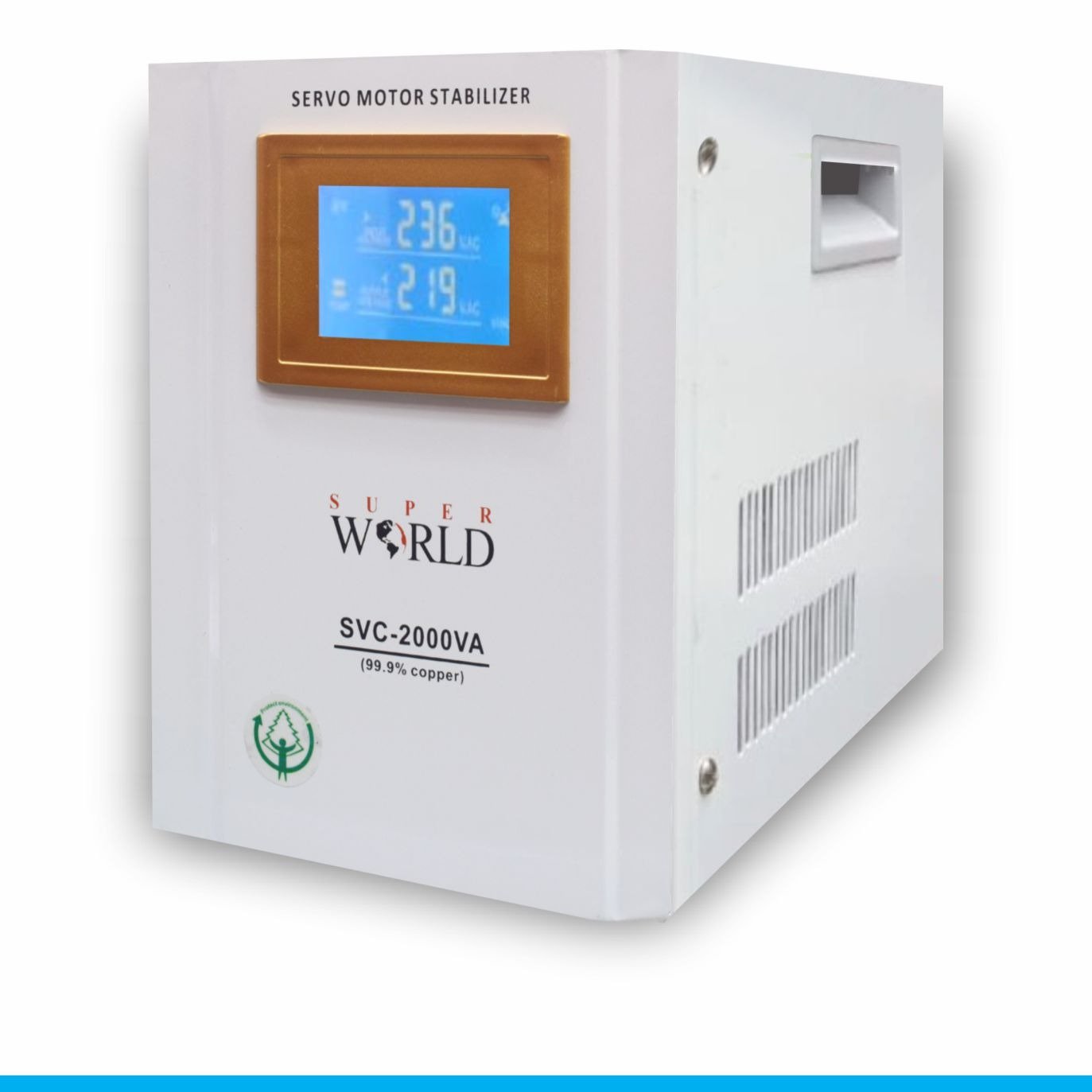 Super World Servo Stabilizer SVC-2kva 2000VA 140V-250V
